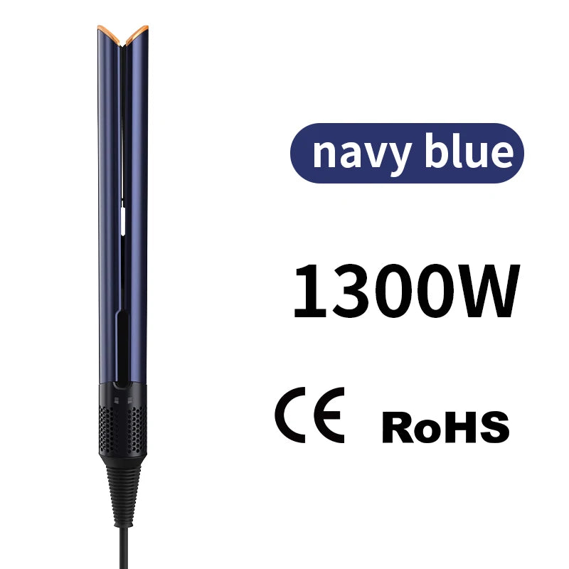 Plancha de Pelo Profesional 2 en 1 con Pantalla, Secador de Pelo de 1300W, Plancha de Calor con Iones Negativos, Plancha de Pelo de Larga Duración