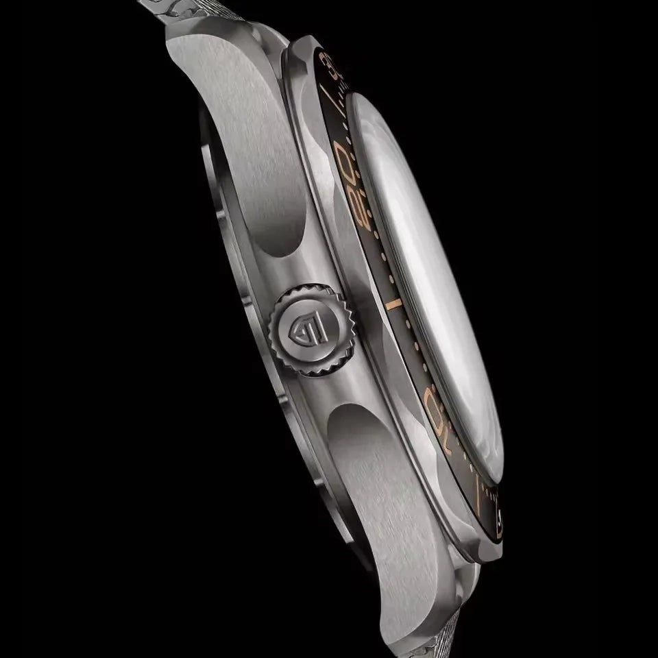 Reloj de lujo mecánico PAGANI DESIGN, bisel de cerámica, cristal de zafiro, fecha, luminoso, movimiento japonés, reloj de acero inoxidable para hombre