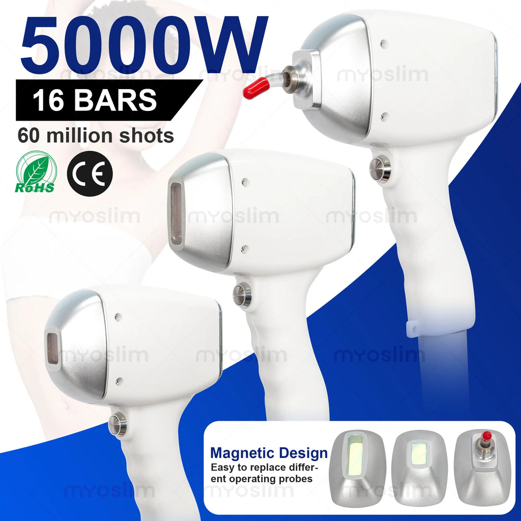 Máquina de Depilación Láser de Diodo 808 de 6 Ondas Profesional 2 en 1 FAC 7000W, Depilación Permanente e Indolora, Eliminación de Tatuajes con Láser de Picosegundos