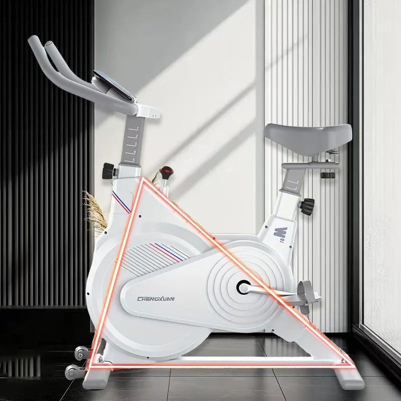 Bicicleta Estática de Spinning para Interiores, Bicicleta de Ejercicio con Resistencia Magnética Silenciosa y Monitor LCD, Equipo de Ejercicio Cardiovascular para Gimnasio en Casa