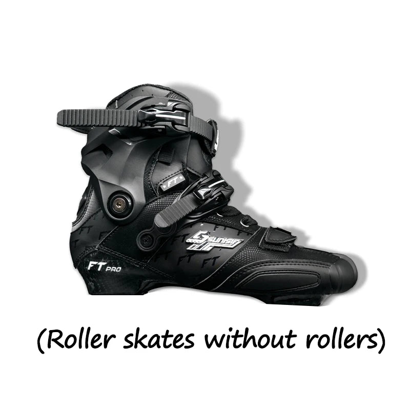 Patines de fibra de carbono Freestyle de 4 ruedas, patines de ruedas profesionales, patín de Slalom en línea para adultos