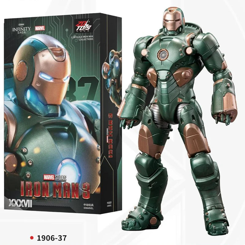 ZD Toys Los vengadores de Marvel Iron Man MK38 Igor MK37 Hammerhead MK12 Kingarts MK40 escopeta colección de figuras de acción regalo