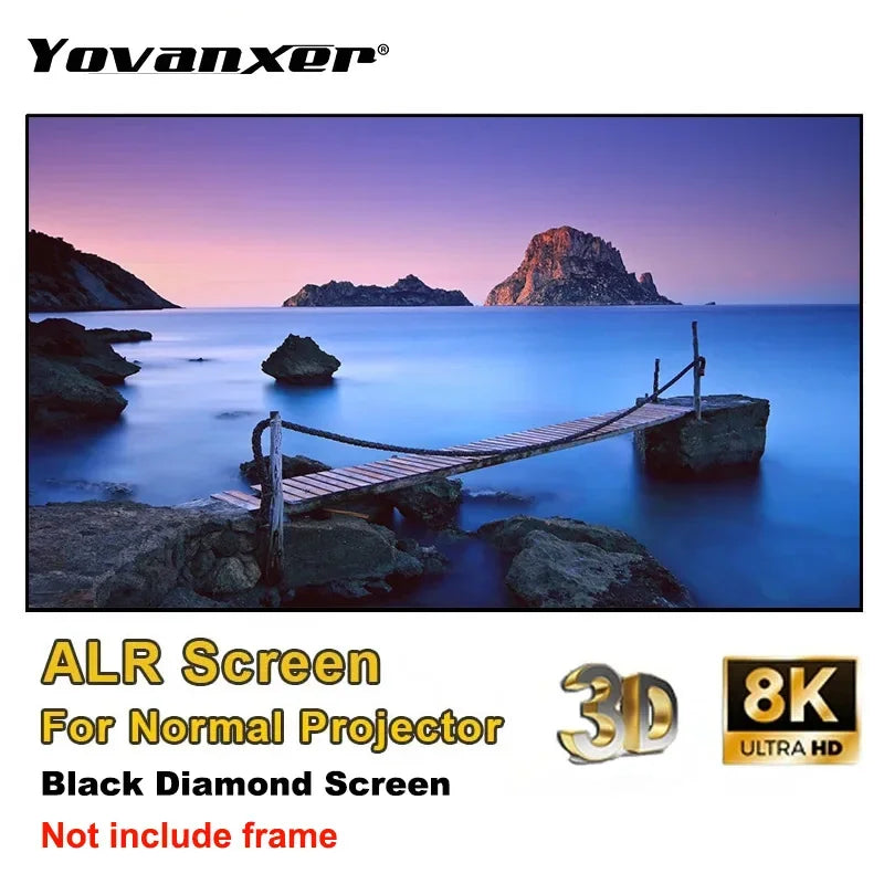 Pantalla de proyector ALR sin marco, opción Black Diamond, 16:9