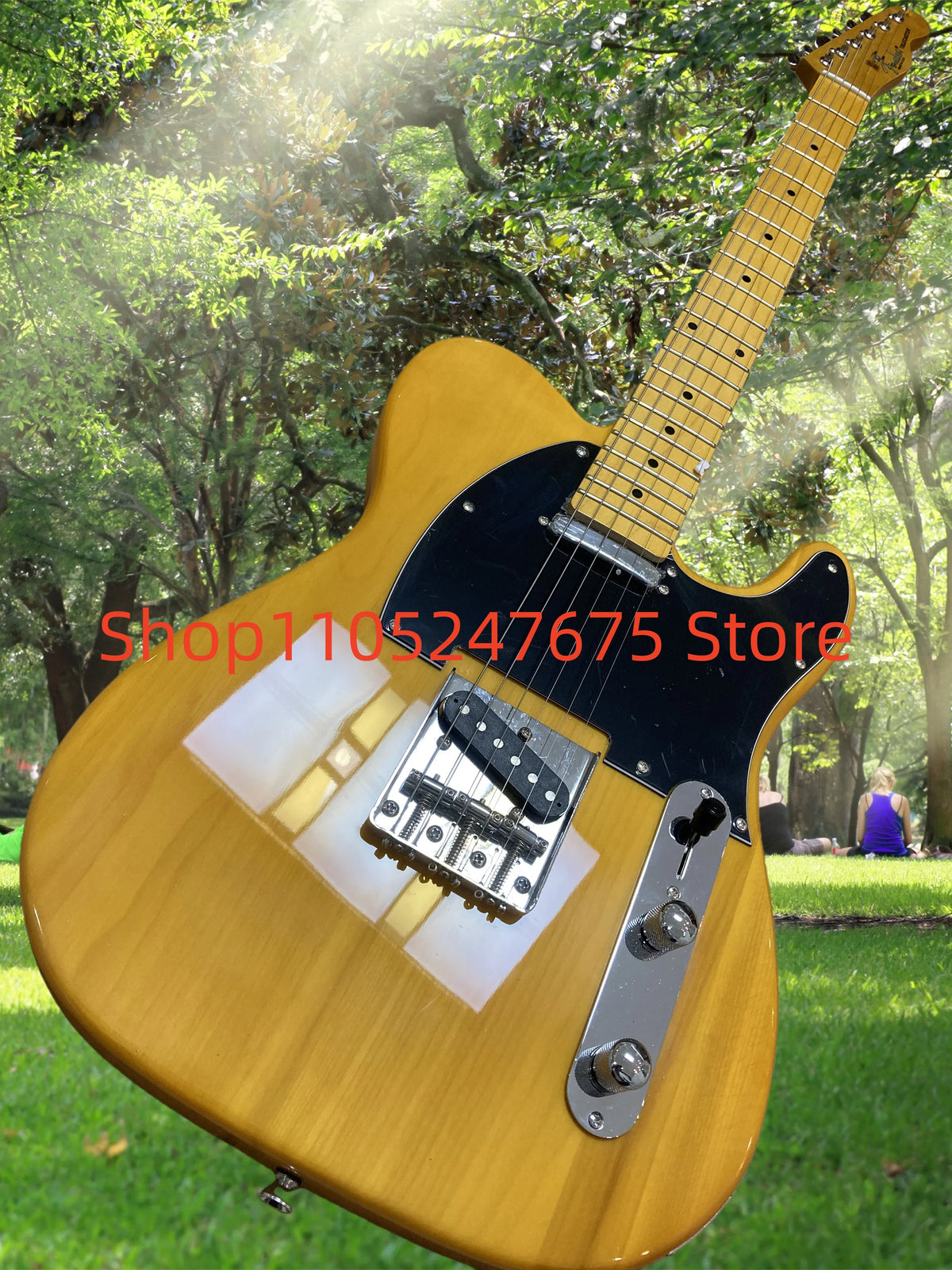 (Entrega en 25-35 días) En stock Guitarra eléctrica con cuerpo personalizado de caoba 05