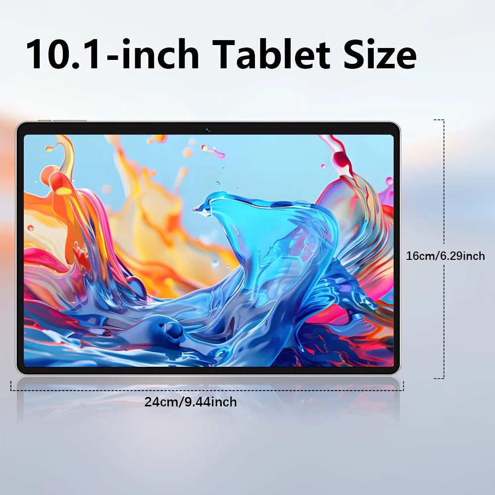 Tableta KOOMDIGI W30Pro Android 16 con pantalla táctil de 10 pulgadas, 12 GB (4 GB + 8 GB de expansión) de RAM, 128 GB de ROM + soporte para expansión de 1 TB con tarjeta TF (no incluye tarjeta TF), WIFI, batería de 5000