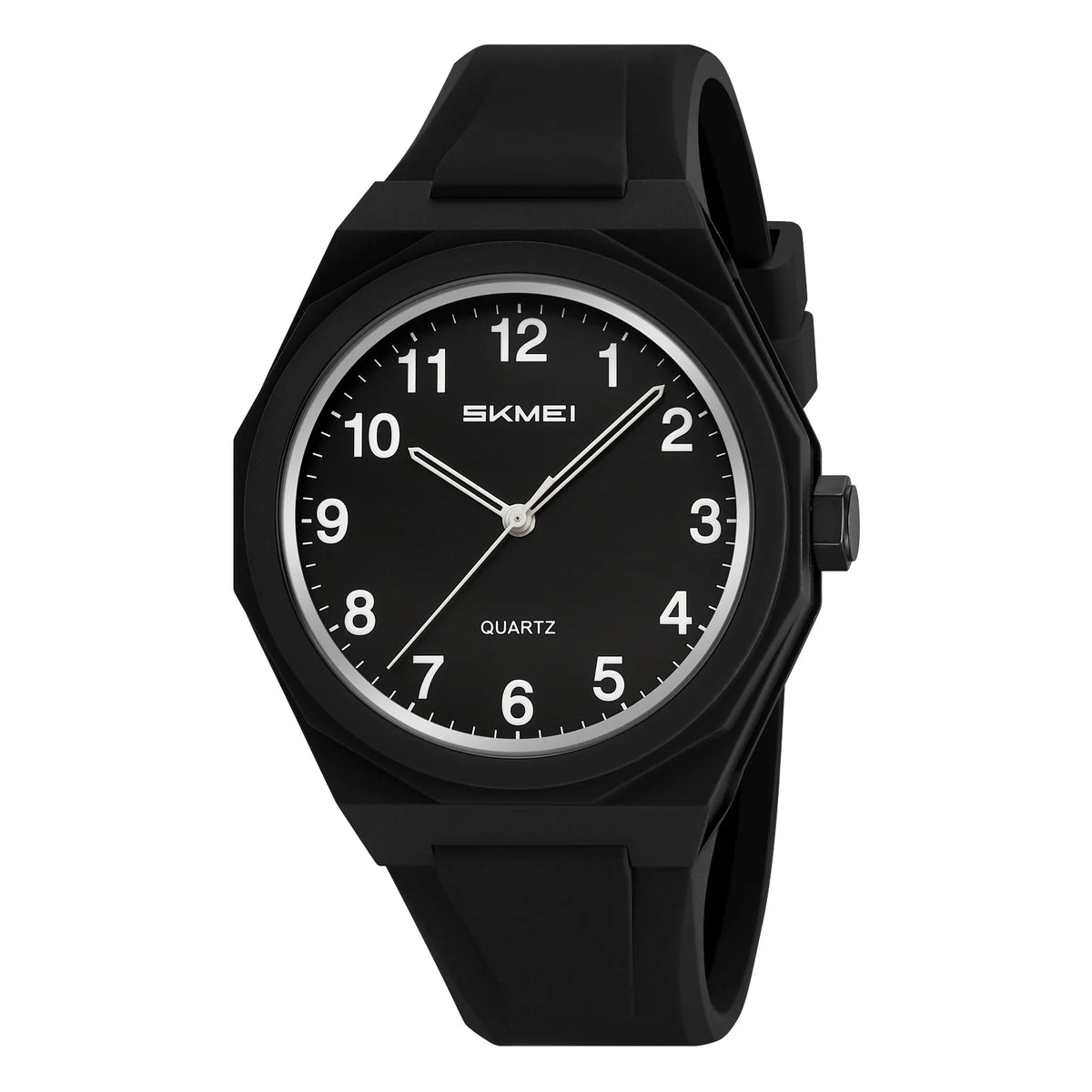 Reloj SKMEI 2470 deportivo resistente al agua con correa de silicona, reloj de cuarzo casual para hombre con esfera circular sencilla