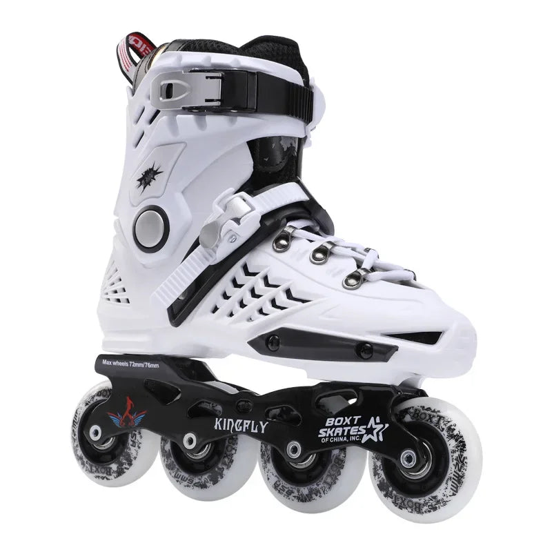 Patines en línea para adultos, figura plana, 12 zapatos de patinaje a elección, zapatillas de deporte para exteriores, camiones de aluminio avanzados para principiantes, ruedas de PU geniales
