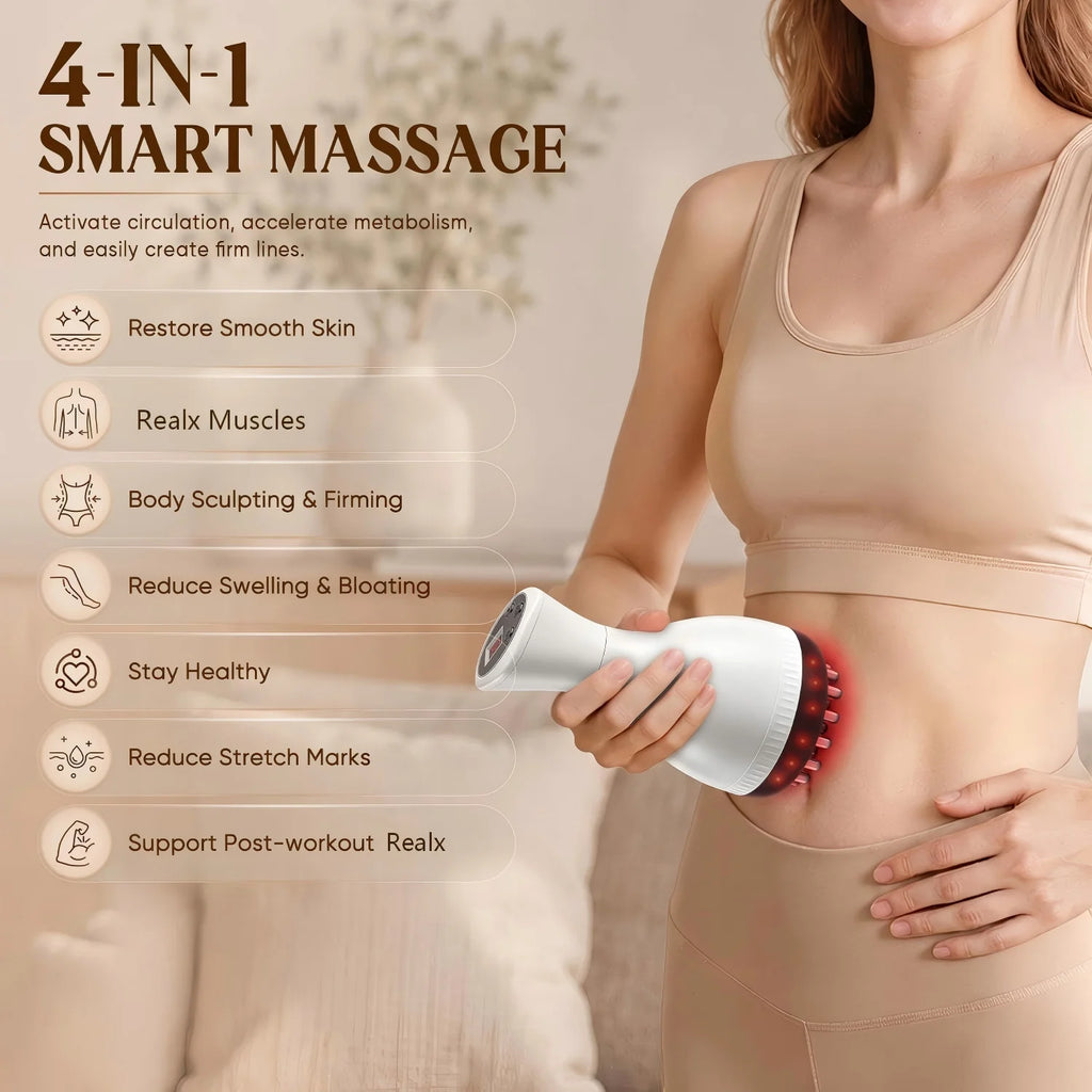 Cepillo Eléctrico Meridian para Masaje Gua Sha, Drenaje Linfático, Anticelulitis, Herramienta de Masaje, Máquina Moldeadora Corporal para Piernas, Brazos y Abdomen