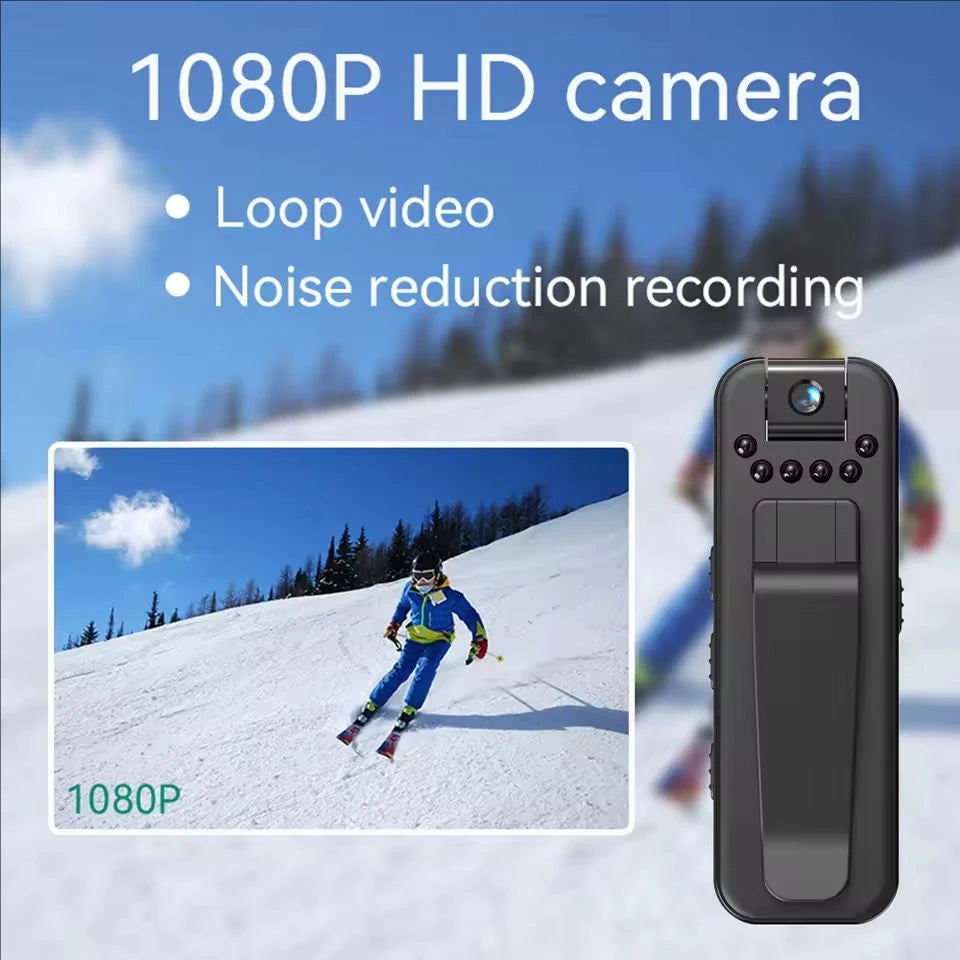 Mini cámara HD 1080P, grabadora de vídeo Digital pequeña portátil, videocámara de videovigilancia de visión nocturna, cámara corporal de policía infrarroja