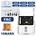 Dispositivo de Salón para Eliminación de Vello con Láser de Picosegundos y Diodo 2 en 1 de 7000W, Preencendido FAC, 6 Longitudes de Onda, 16 Barras de Enfriamiento TEC, para Pigmentos de Tatuajes