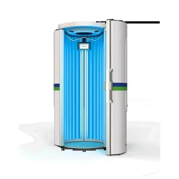 Solárium Vertical de Pie con Material ABS, Dispositivo de Terapia de Luz para Bronceado de Cuerpo Completo, Cuidado de la Piel y Belleza con Área Específica para el Rostro