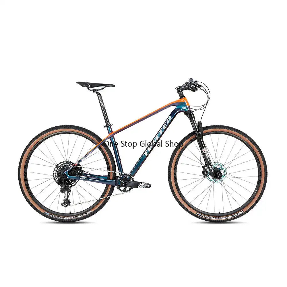 My Store Bicicleta de Montaña Año Nuevo Max M9100 27 Velocidades 29 Carbono HC+Plata Unisex T1000 Sillín Cómodo 150-165cm