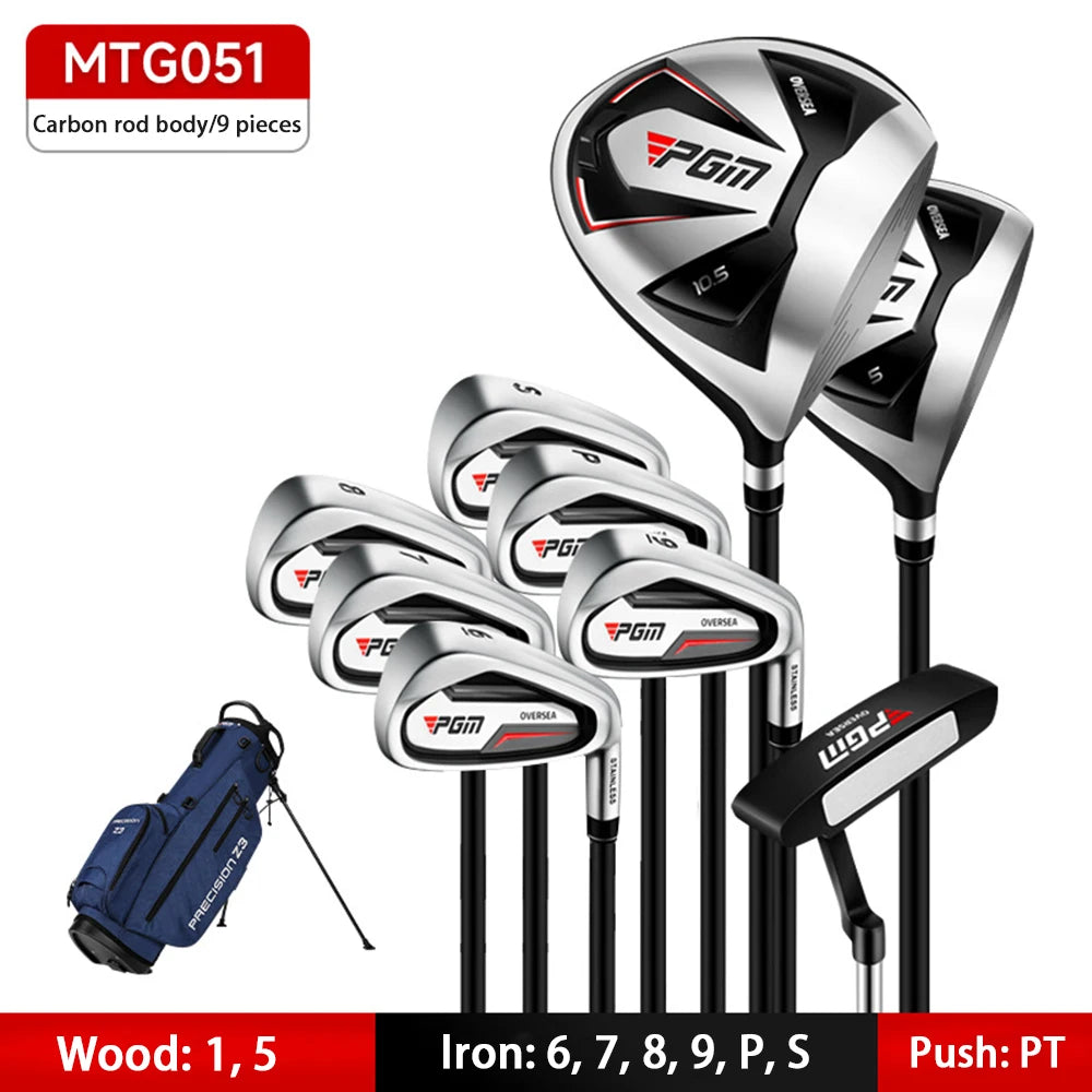 PGM-conjunto completo de palos de Golf para hombre, Set combinado para mano derecha, entrenamiento para principiantes, caña de Golf, 4,9,12 ramas
