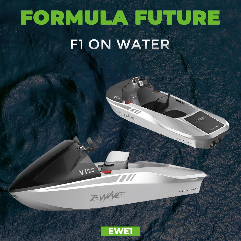 Lancha de Lujo EWAVE para Parques Temáticos y Zonas Turísticas, Fabricada en China, Moto Acuática Pequeña, Bote de Juguete, Catamarán de Carreras RC