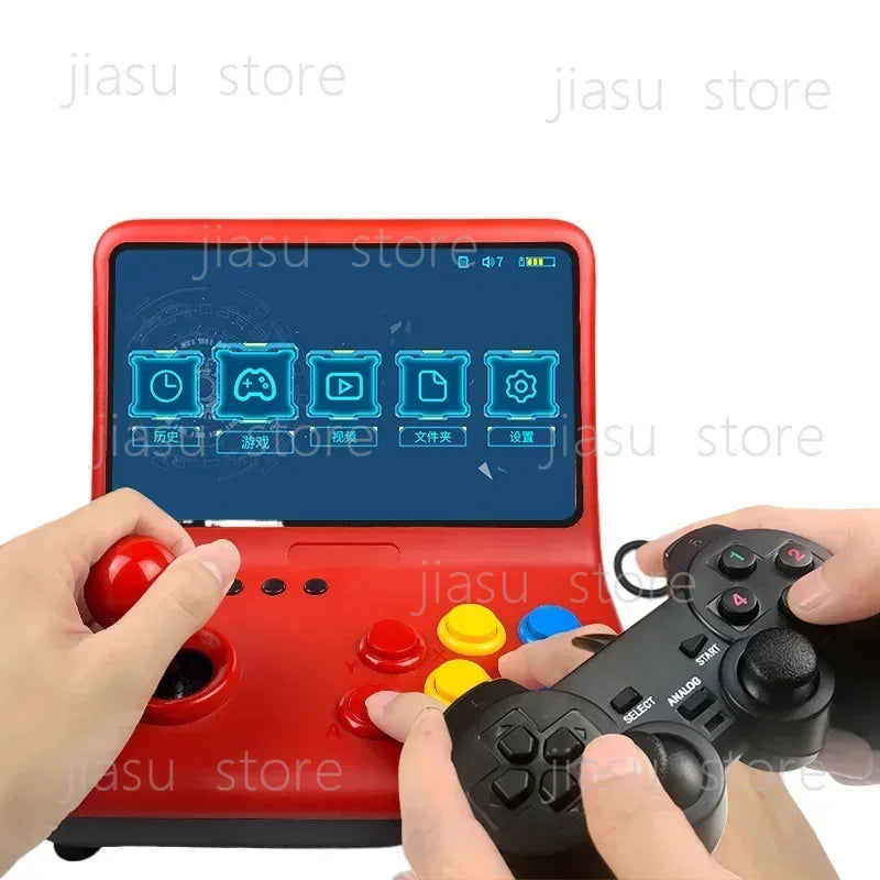 Consola portátil con mini joystick de escritorio de 10 pulgadas con diseño retro y nostálgico Consola de juegos arcade IPS de 9 pulgadas de alta definición