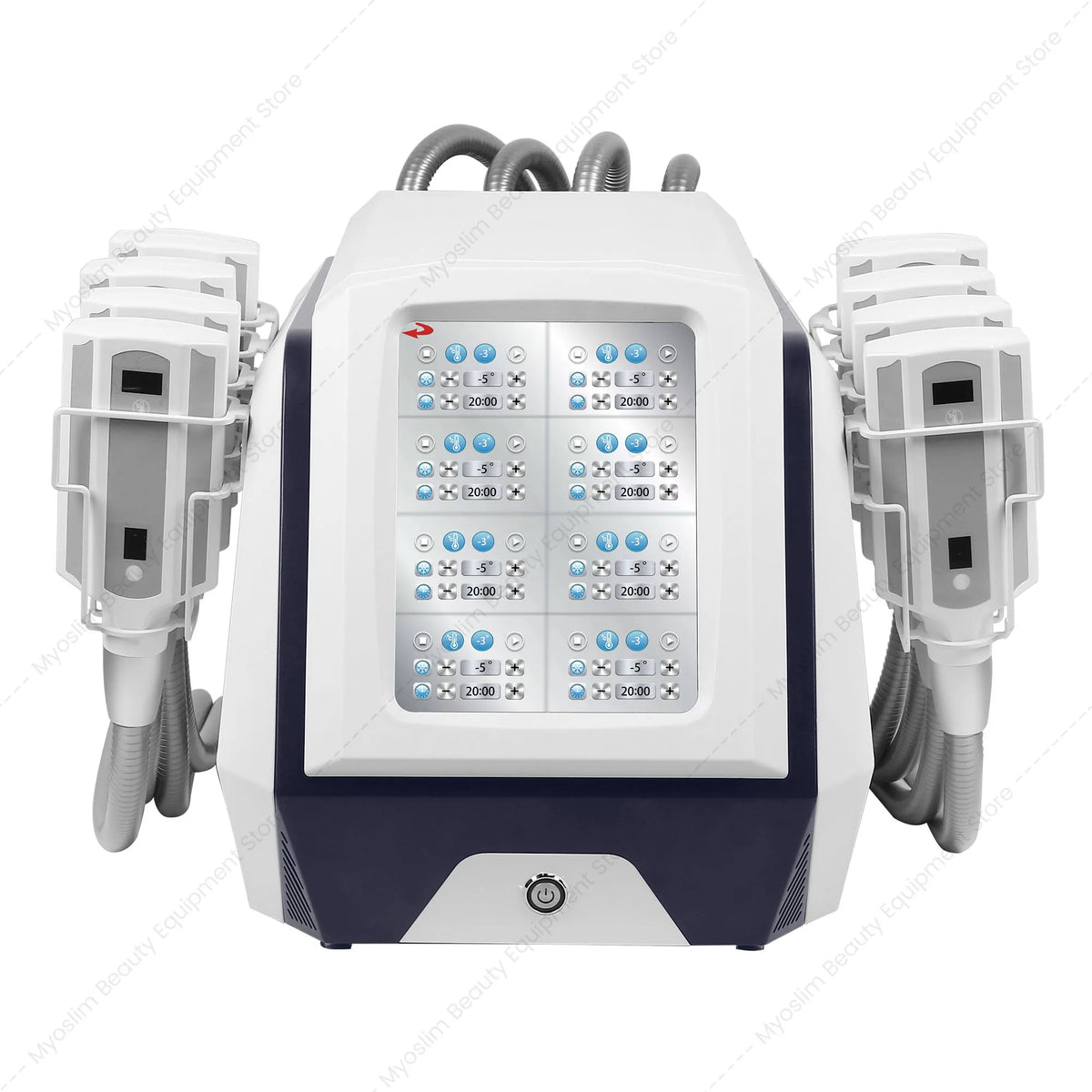 Máquina de Criolipólisis Profesional para Pérdida de Peso, Eliminación de Celulitis, Adelgazamiento Corporal, con 8 Placas