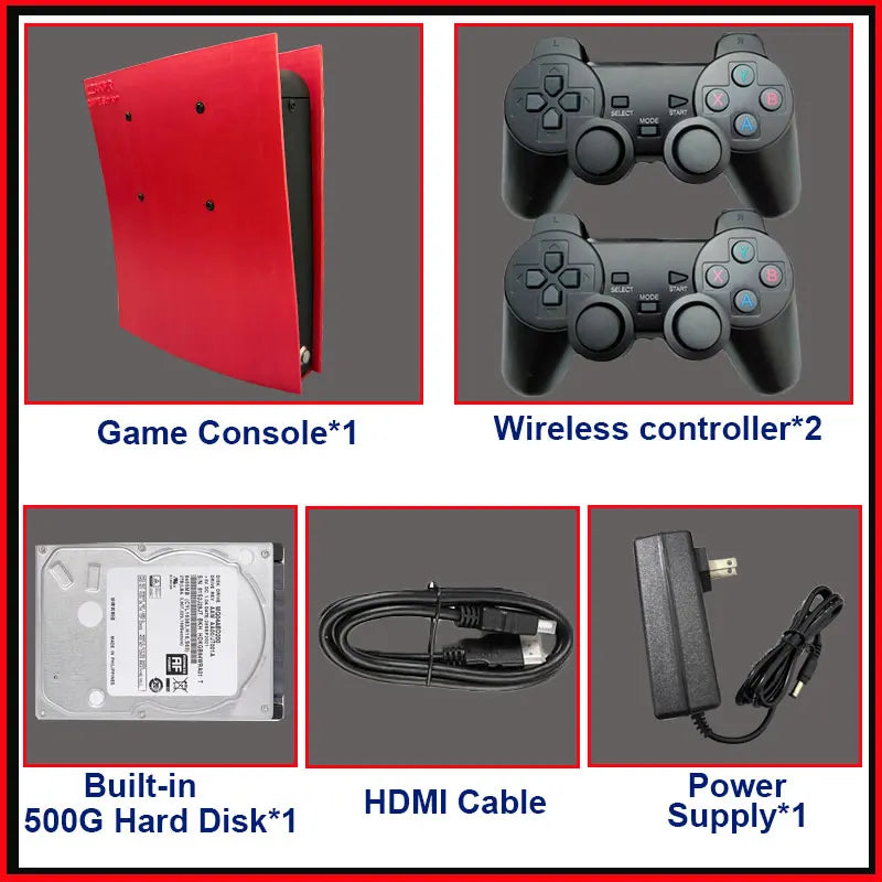 Consola de Juegos Retro X2 Intel I3-3110M 1TB 70,000+ Juegos 60+ Emuladores 4K HD TV Controles Inalámbricos