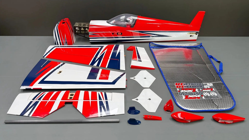 Skywing Nuevo Avión de Madera RC, Modelos de Aviones 3D, Hobby, Envergadura de 67 " (1.7M), Laser260-Plus 90E EP, Kit de Avión, Sin RC, Sin Motor