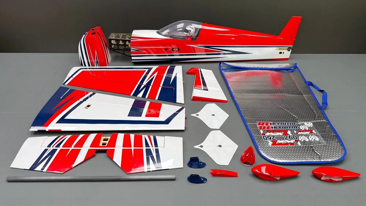 Skywing Nuevo Avión de Madera RC, Modelos de Aviones 3D, Hobby, Envergadura de 67 " (1.7M), Laser260-Plus 90E EP, Kit de Avión, Sin RC, Sin Motor