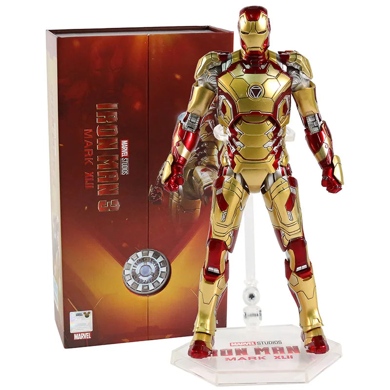 ZD Toys Iron Man 3 MK 22 24 35 41 47 figura de acción de PVC juguete de modelos coleccionables