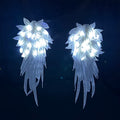 1 Par de Diademas con Alas de Ángel Iluminadas por LED, Diadema de Encaje Estilo Lolita, Accesorios de Cabello Brillantes de Hada para Mujeres, para Fiestas de Disfraces de Halloween