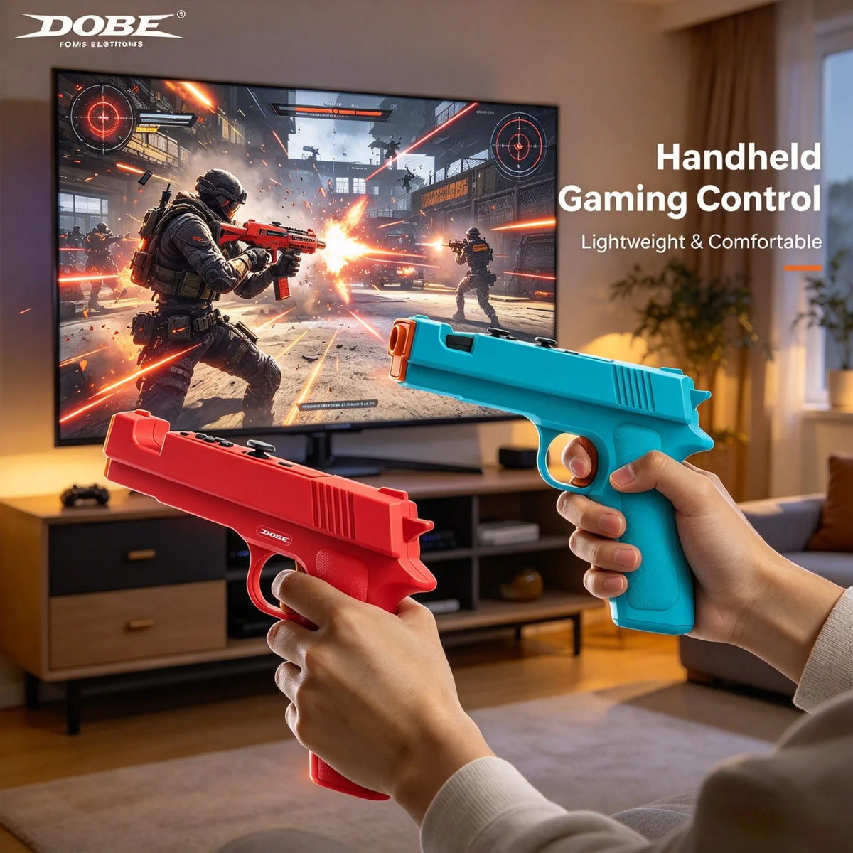 Pistola de juego para Switch/Switch OLED, soporte para Joy-con, pistola de juego con sensor táctil, Joypad, empuñadura de pistola, accesorio para Switch