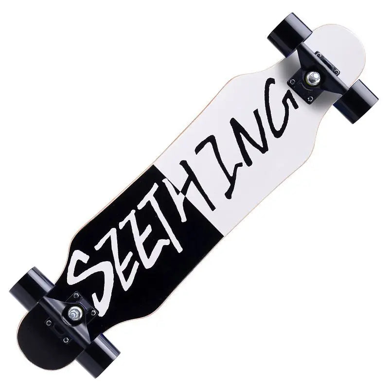 Patineta de 80 cm con cuatro ruedas, tabla de baile, para adultos, para calle, profesional, para principiantes, freestyle, patineta de doble kick.
