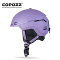 COPOZZ Casco de esquí de Invierno de una Pieza Casco de Nieve Universal para Adultos Patinaje Esquí Snowboard Cascos para Deportes al Aire Libre con Reflector RECCO