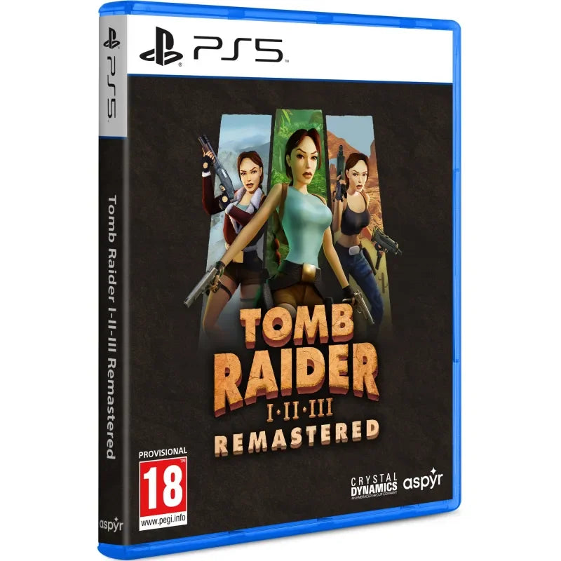Tomb raider i-iii remastered starring lara croft choose spanish version playstation ps5 ps4 nintendo switch physical game