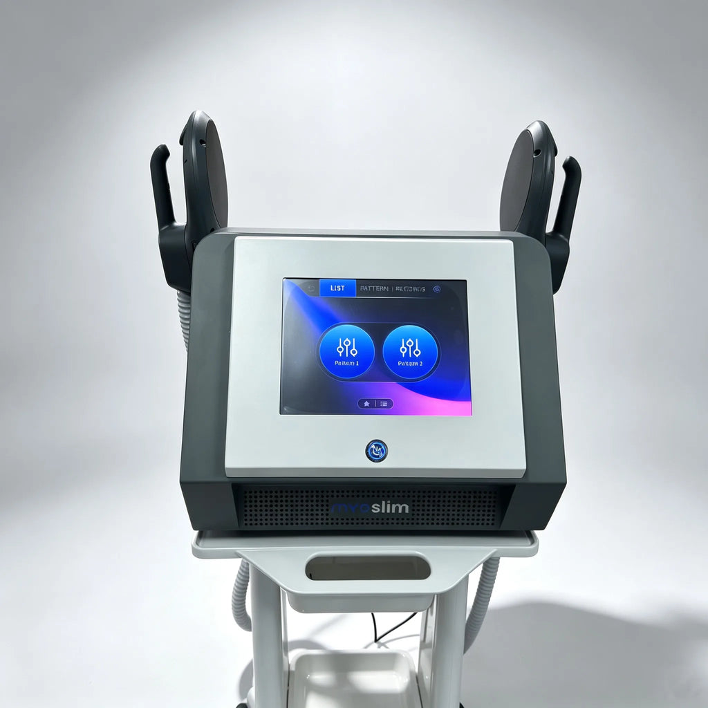 Dispositivos de estimulación muscular EMS Myoslim 7500W, masajeadores corporales, máquina de belleza profesional para quemar grasa, perder peso y adelgazar.