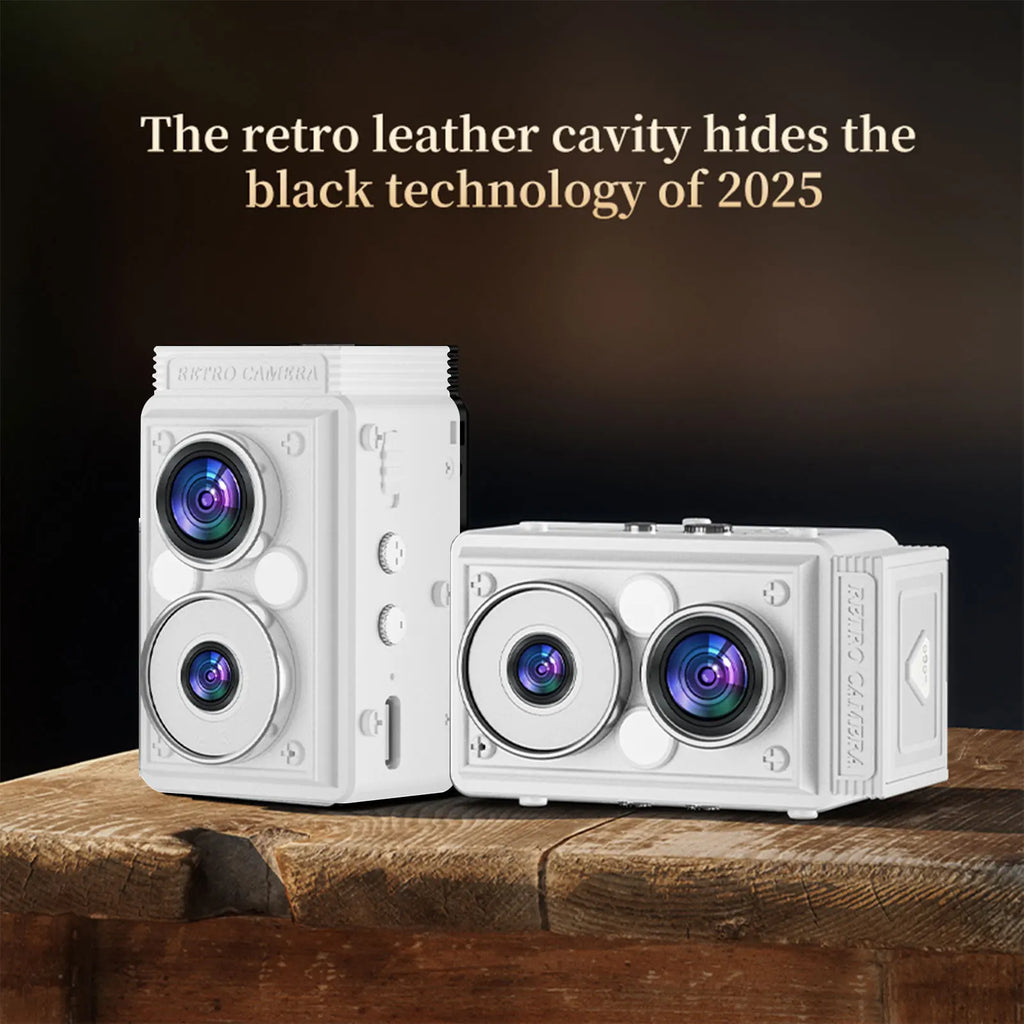 Mini cámara Retro TLR S11 Mini cámara CCD Retro de doble lente cámara TLR portátil cámara Digital de visión nocturna infrarroja