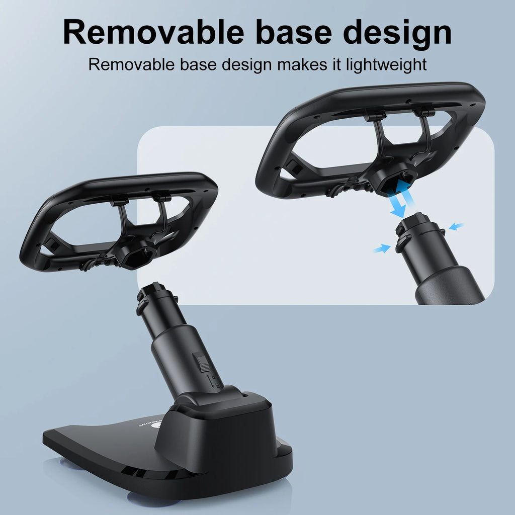 HONCAM Steering Wheel Stand for PS5 and PS5 DualSense Edge Controller with Adjustable Height Bracket for Playstation 5
