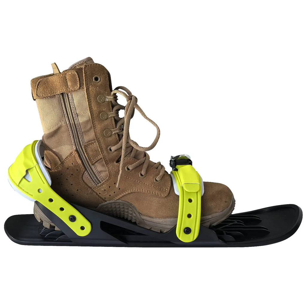 Mini patines de esquí para adultos, fijaciones ajustables cortas para nieve, zapatos de esquí portátiles, palas de nieve para deportes de invierno