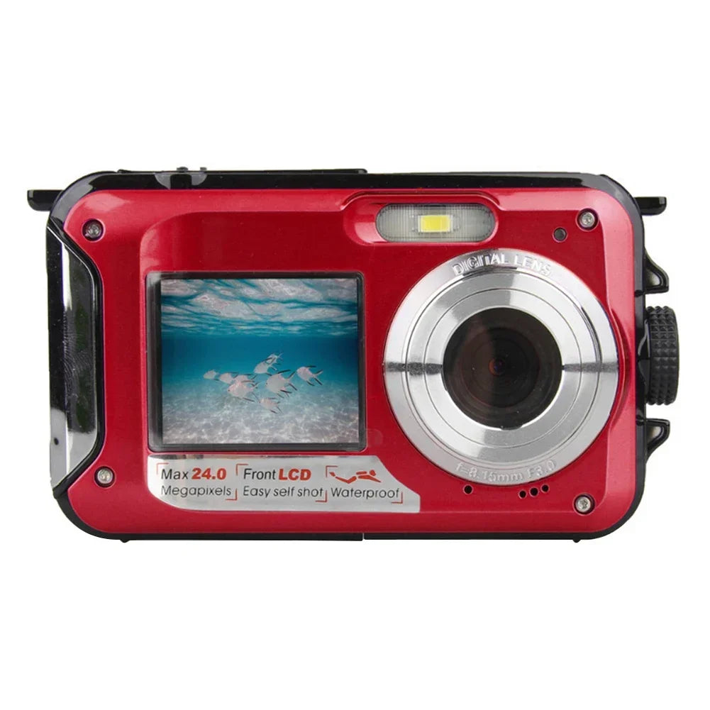 Cámara Digital impermeable antivibración 1080P Full HD Selfie grabadora de vídeo portátil para exteriores para grabación DV subacuática presente