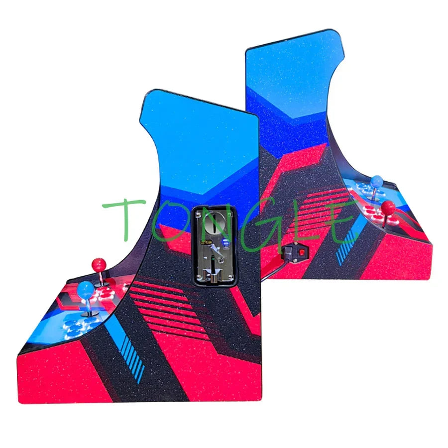 Consola de videojuegos arcade para 2 jugadores, pantalla LCD de 22 pulgadas, diseño Bartop con SAGA ARCADE DX 26800 en 1, aceptador de monedas, joystick, botón para conectar a TV