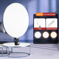 Kit de luz LED para vídeo de gran tamaño, 45CM, regulable, 3200-6500K, iluminación de fotografía con Control remoto, soporte de 2,1 M, CRI 95 + luz de estudio