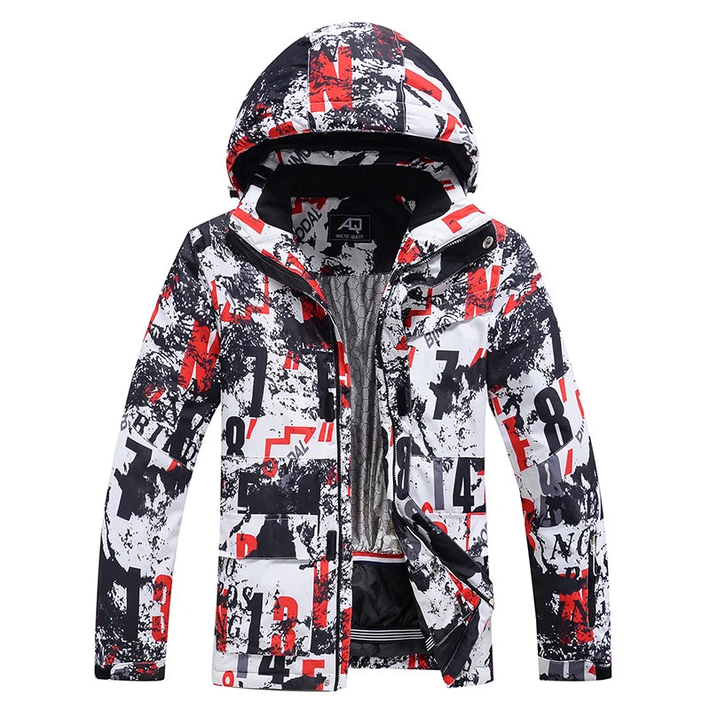 Traje de esquí colorido y cálido para hombre, ropa de snowboard, chaquetas de invierno, pantalones para hombre, ropa impermeable, disfraces de nieve,-30