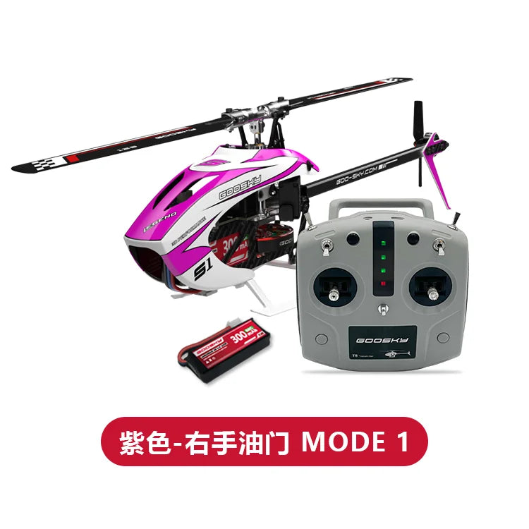 Helicóptero RC, Avión de Control Remoto, Juguete para Niños y Adultos, Radiocontrol, Vuelo Inalámbrico, Profesional, Goosky S1 RTF Heli