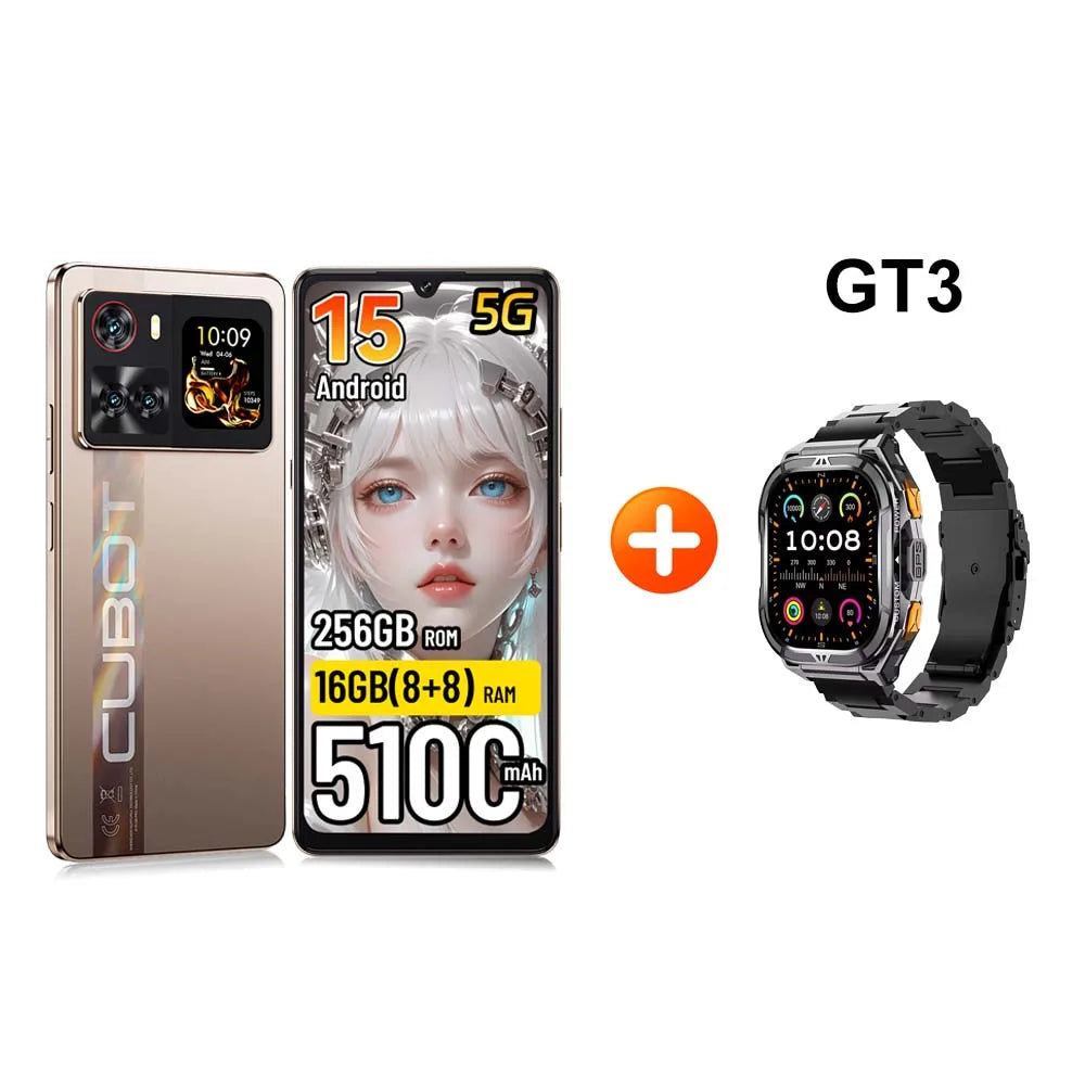 [Envíos desde Polonia] Cubot X100 Android 15 5100mAh 33W NFC Smartphone 5G 6.88" 16GB(8+8) RAM 256GB ROM Teléfono Móvil 64MP