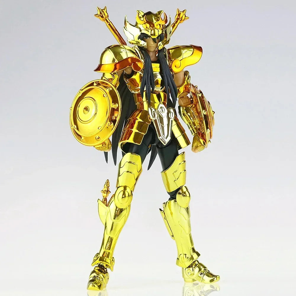 En stock: Figuras de acción de los Caballeros de Oro de Saint Seiya Myth Cloth EX: Capricornio Shura / Leo Aiolia / Aries Mu / Libra Dohko / Virgo