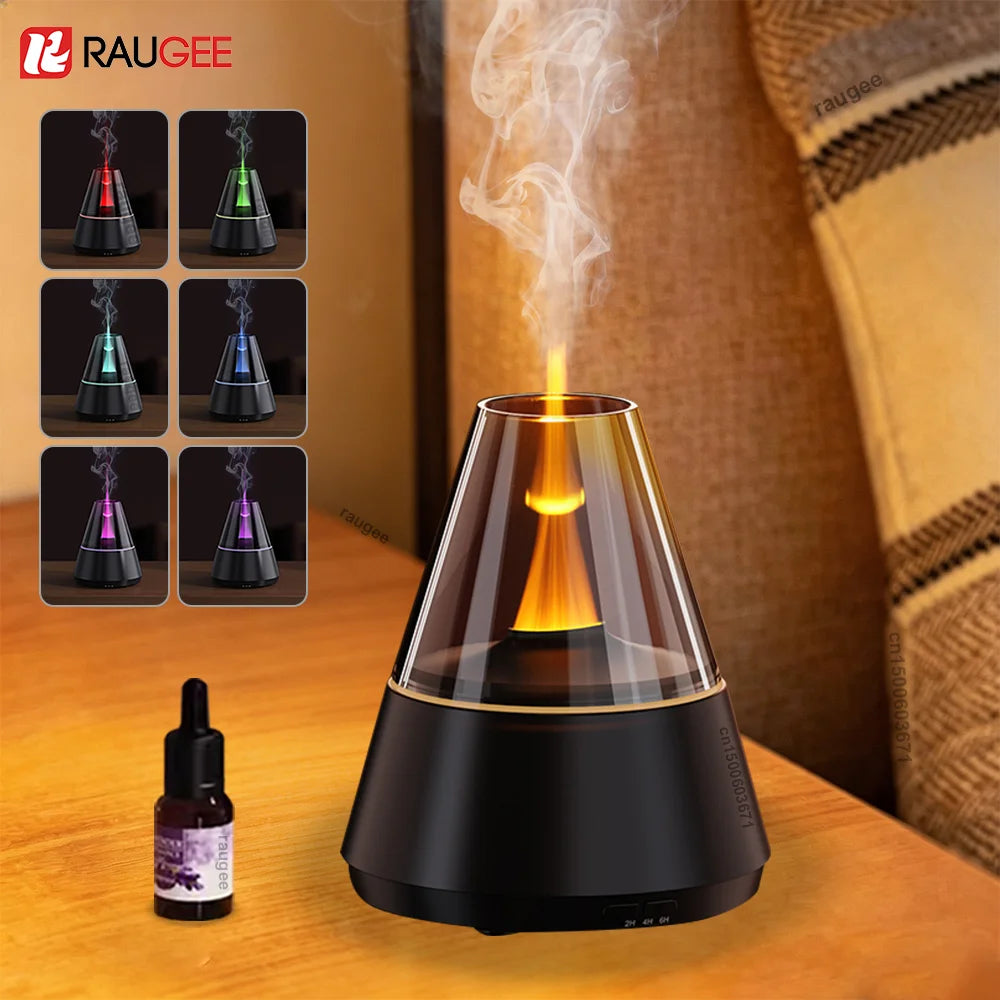 Humidificador de Aroma, Difusor de Aceites Esenciales, Humidificador de Aire Silencioso para Aromaterapia, para el Hogar, Oficina, Dormitorio, con Luz Nocturna LED