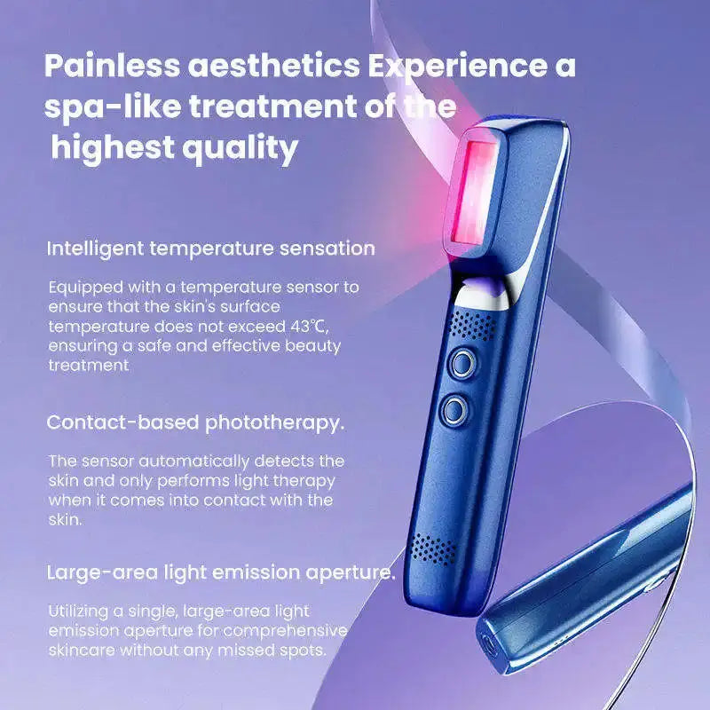 Nueva luz de leche LED + instrumento de belleza de terapia IPL con máquina de masaje Facial láser cuello cara terapia de luz roja dispositivo antienvejecimiento
