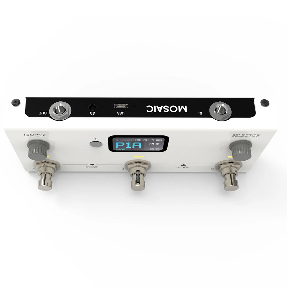 LIVTRA Procesador de Efectos para Guitarra y Bajo Eléctrico Todo en Uno: Práctica, Transcripción de Canciones, Programación de Batería, Grabación y IA