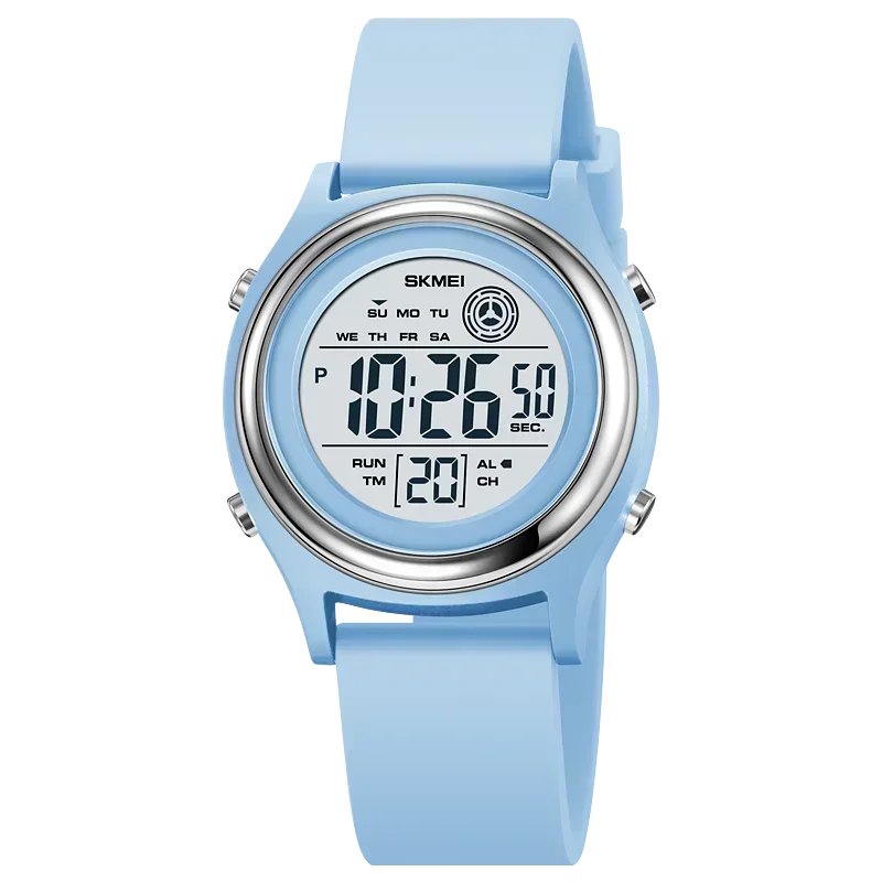 SKMEI Lujo Impermeable Resistente a Golpes Deportivo con Cuenta Regresiva Reloj Digital de Pulsera para Mujer Cronómetro Señora Niña Relojes 2094