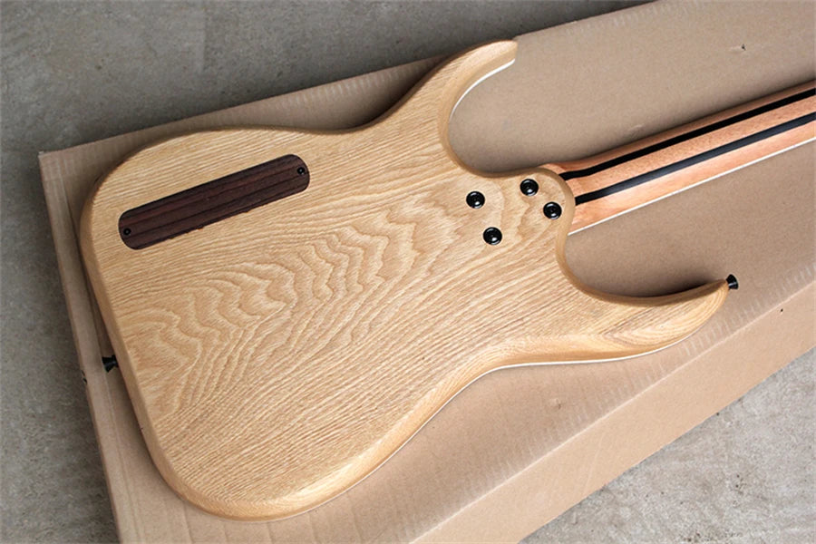 Flyoung-guitarra eléctrica negra mate de 6 cuerdas con puente fijo, oferta personalizada