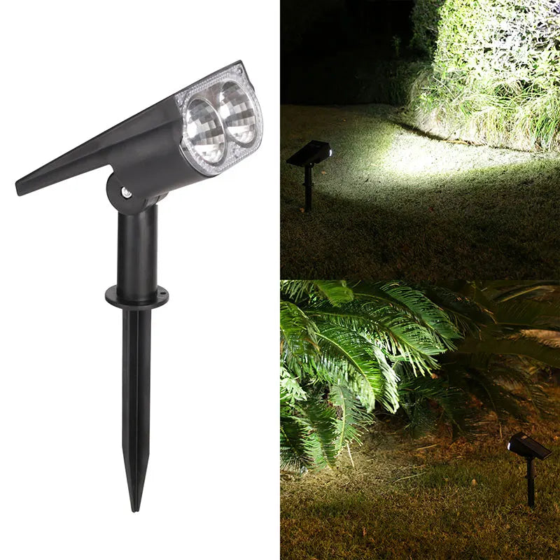 Foco solar para exteriores 2/7 LED, luces solares para paisaje, apliques de pared, impermeables, con cambio de color, decoración para jardín, patio, camino o camping