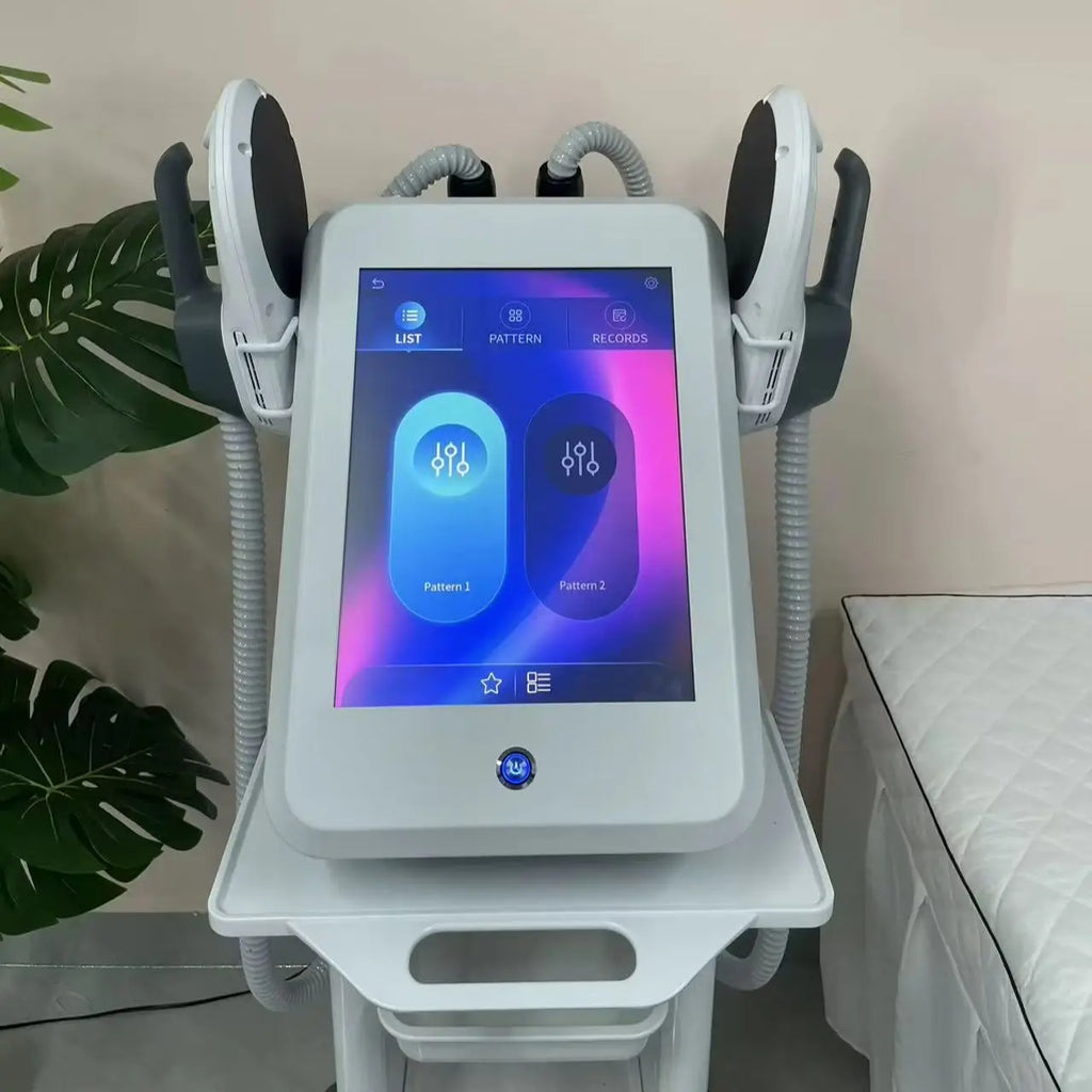 Máquina EMS Profesional para Adelgazar el Cuerpo, Estimulación Muscular, Pérdida de Peso, Terapia de Escultura Corporal, 4 Manijas, Quemador de Grasa Pélvica y de Glúteos