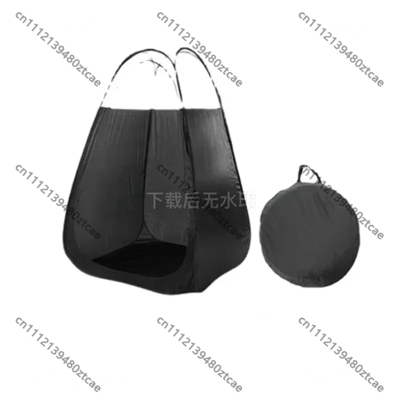 Cabina Portátil Plegable para Bronceado con Spray, Tienda de Campaña Impermeable para Ducha Exterior, Refugio para Bronceado sin Sol, Vestidor para Camping