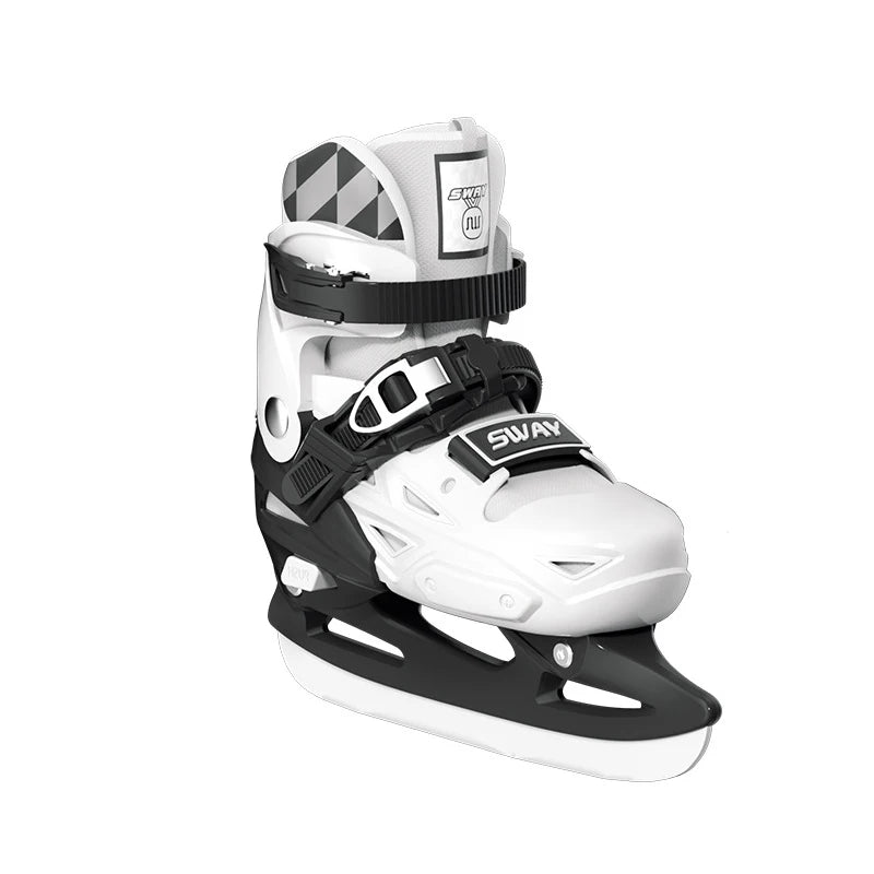 Patines de hielo patín de ruedas zapatos de hoja de esquí figura térmica en línea patinaje de velocidad de Hockey sobre hielo para adultos mujeres hombres tamaño ajustable 26-41