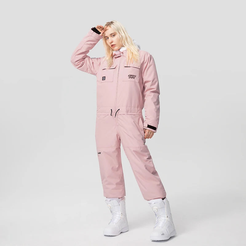 COPOZZ-traje de esquí de invierno para hombre y mujer, monos de esquí cálidos e impermeables, deportes al aire libre, Snowboard, mono de esquí de una pieza, ropa de esquí